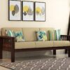 3 Seater Sofa | Cream Cushions Seat | Comfort Haven