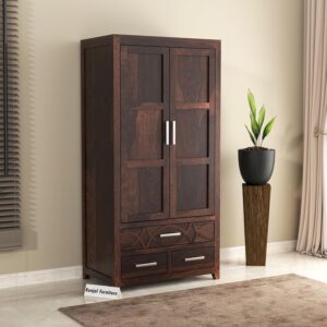Wardrobe 1 Drawwer Storage | Solid Wood Large Cupboard Storage Cabinet