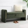 52" Teddy Storage Ottoman Bench with Armrests
